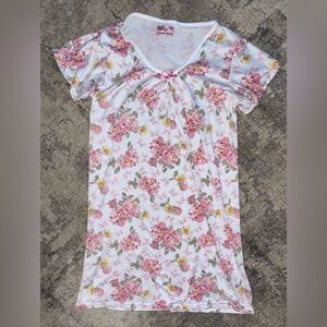 Betsy TW Floral Nightgown with Pink Roses size medium